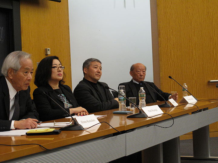 Hirano Kenichiro, Park Hyungji, Wang Hui, and Zhang Longxi
