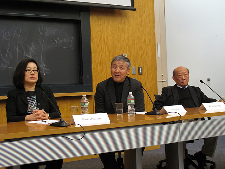 Park Hyungji, Wang Hui, and Zhang Longxi
